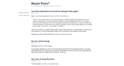 Desktop Screenshot of maybepizza.com